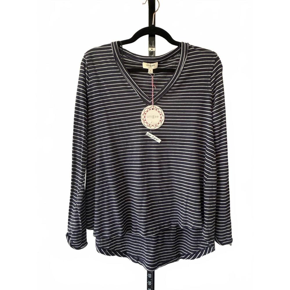 Umgee Women's Long Sleeve Striped Top Size Small